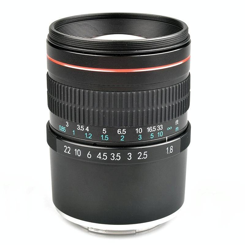 Lightdow 85mm F1.8 Fixed Focus Portrait Macro Manual Focus Camera Lens for Sony Cameras