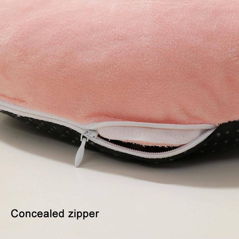 USB Heating Foot Warmer Comfortable Plush Foot Warmer(SIlver Gray)