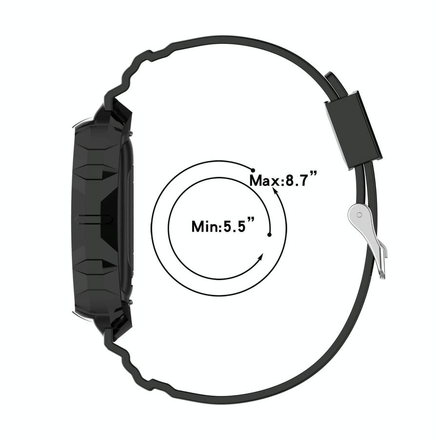 For Fitbit Charge 5 Silicone One Body Armor Watch Band(Transparent)