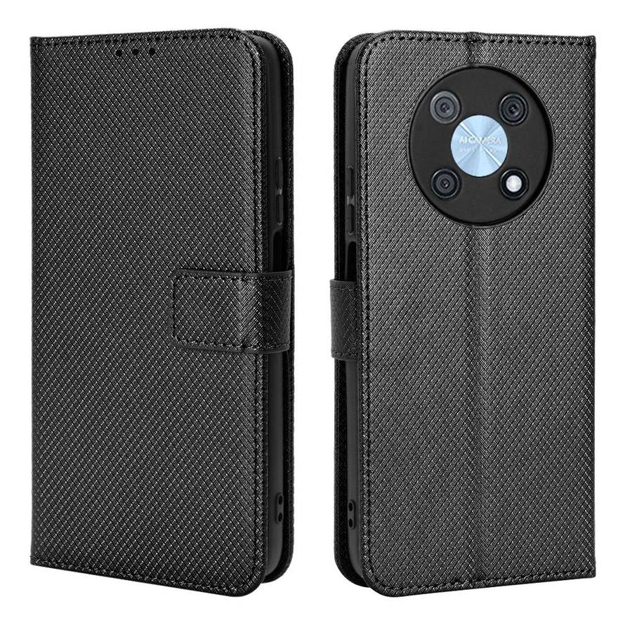 For Huawei nova Y90 Diamond Texture Leather Phone Case(Black)