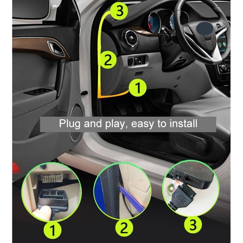 H300 Car 5 inch OBD HUD Head-up Display Support Engine Failure Alarm / Water Temperature Alarm Vo...