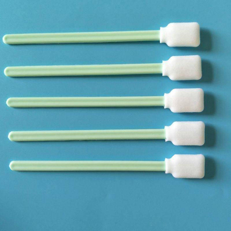 100 Sticks Inkjet Sponge Flat Head Cleaning Wipe Industrial Rod, Size:13cm(5 inch Small Wide Spon...