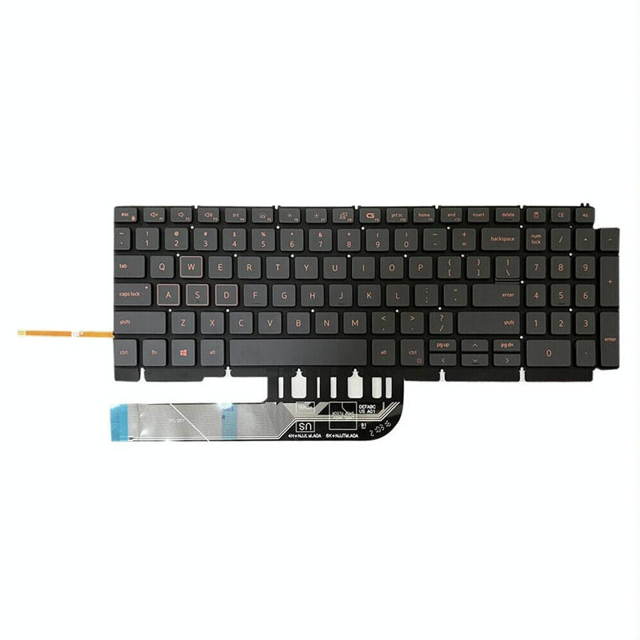 For Dell Latitude 7400 3400 5400 7410 5401 Spanish Version Backlight Laptop Keyboard(Black)