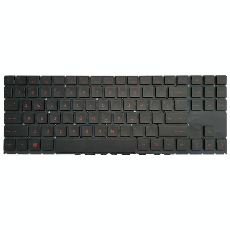 For HP Omen 15-EK 15-EK0019NR 15-EN 15-EN0013DX TPN-Q236 Laptop Keyboard (Red)