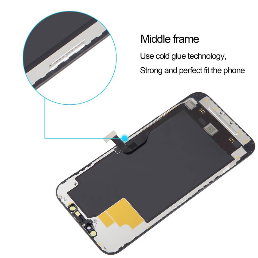 Soft OLED LCD Screen For iPhone 12 Pro Max with Digitizer Full Assembly