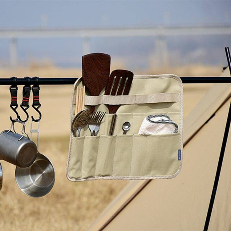 ShineTrip Outdoor Camping Tableware Storage Bag Oxford Cloth Camping Rack Meal Bag