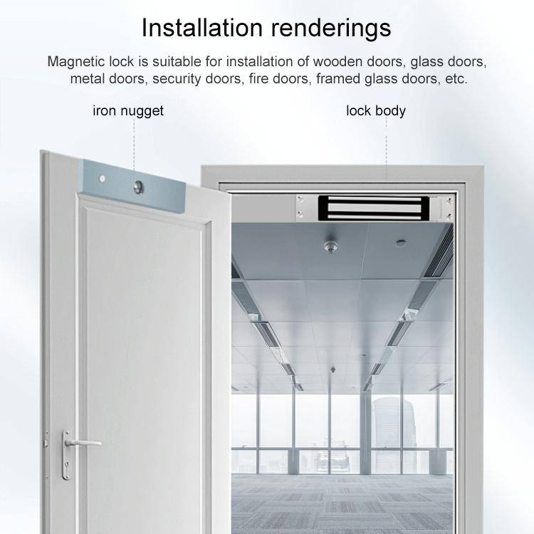 YH-280M Single Door Magnetic Lock With Mortise Mount (600Lbs)