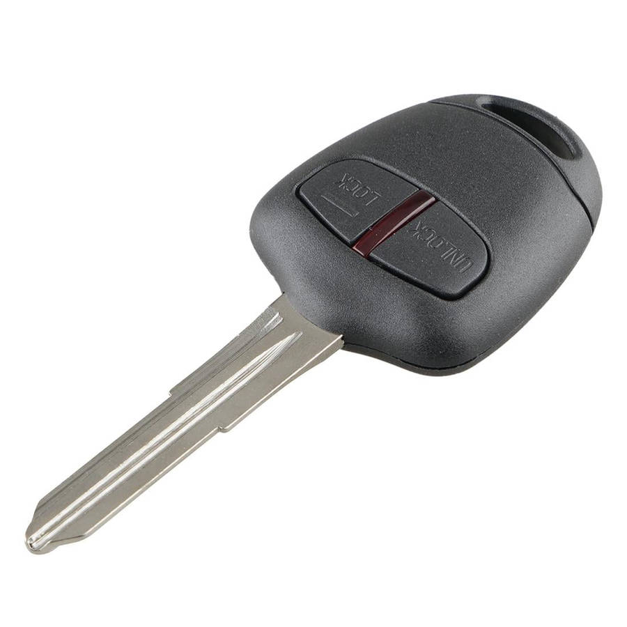 For MITSUBISHI 2 Buttons Intelligent Remote Control Car Key with 46 Chip & Battery & Right Slot, ...