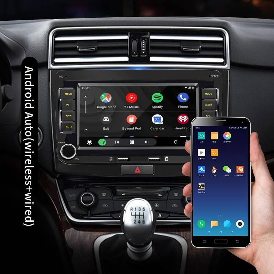 S9070 For Volkswagen 7 inch Portable Car MP5 Player Support CarPlay / Android Auto, Specification...