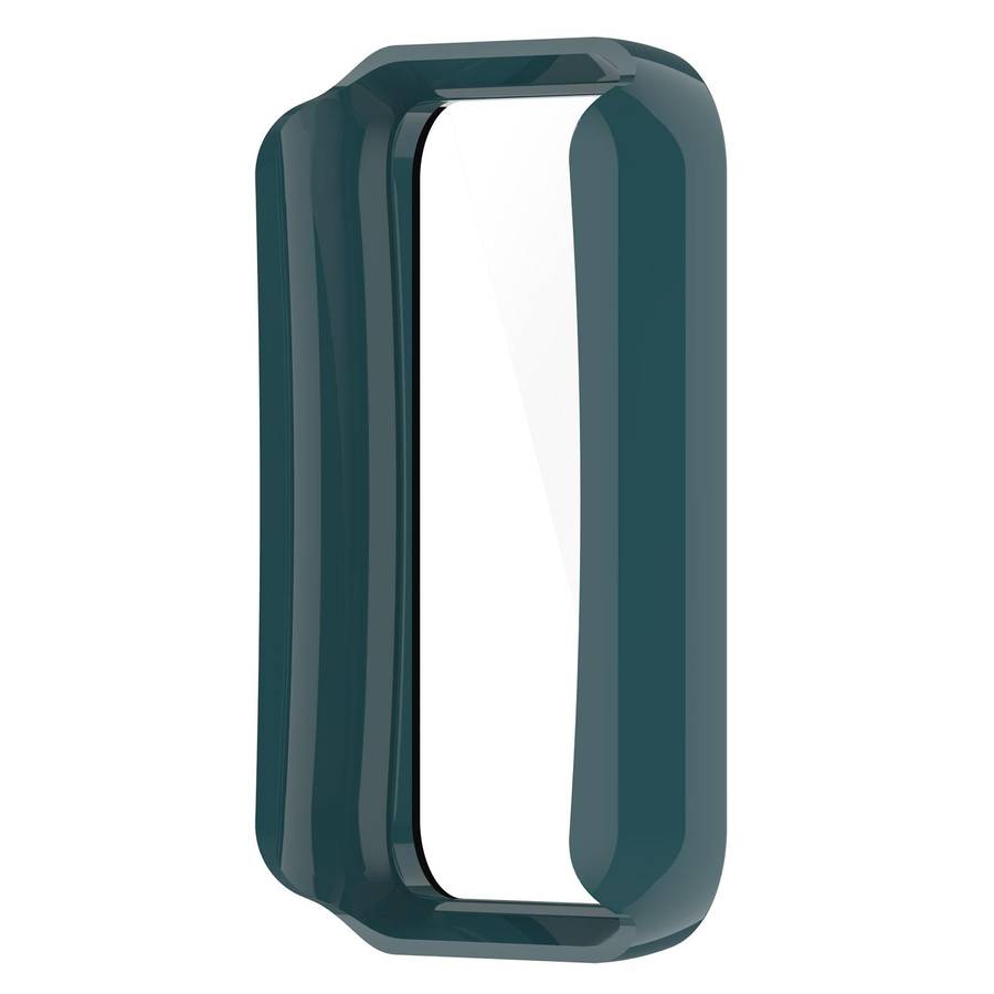 For OPPO Band 2 Tempered Glass Film PC Watch Case(Pine Green)