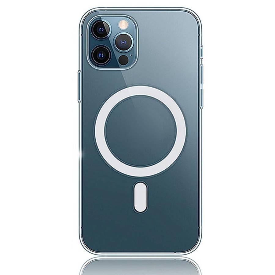 For iPhone 15 Pro Max Magsafe Clear Acrylic PC Phone Case(Transparent)