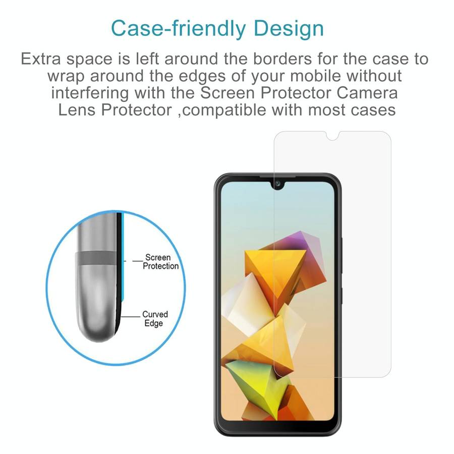 For ZTE Blade A33s 10pcs 0.26mm 9H 2.5D Tempered Glass Film