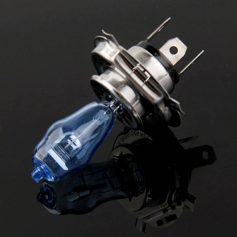 HOD H4 Halogen Bulb, Super White Car Headlight Bulb, 12 V, 90 /100W, 6000K 2400 LM (Pair)