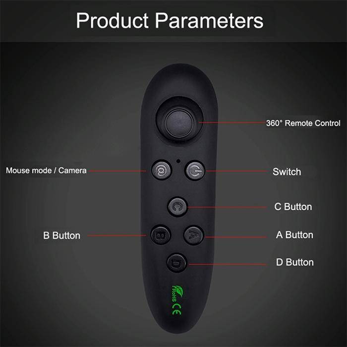 VRPARK Virtual Reality 3D VR Glasses Gamepad Game Joystick Bluetooth Remote Controller for iPhone...