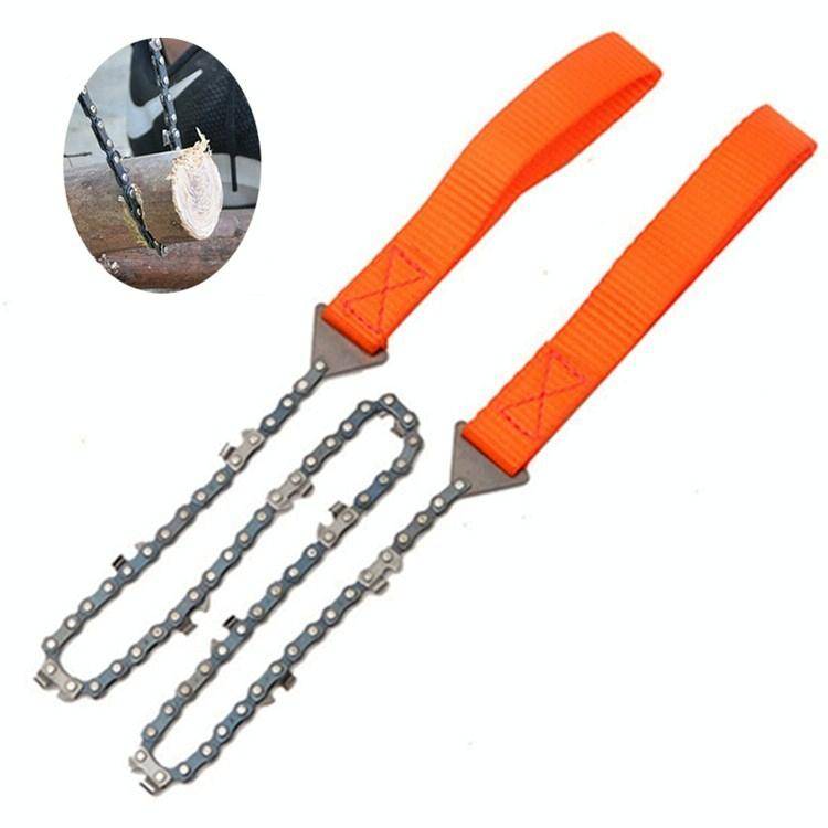 Outdoor Portable Hand-held Wire Saw Field Survival Manganese Steel Chain Saw Multifunctional Logg...