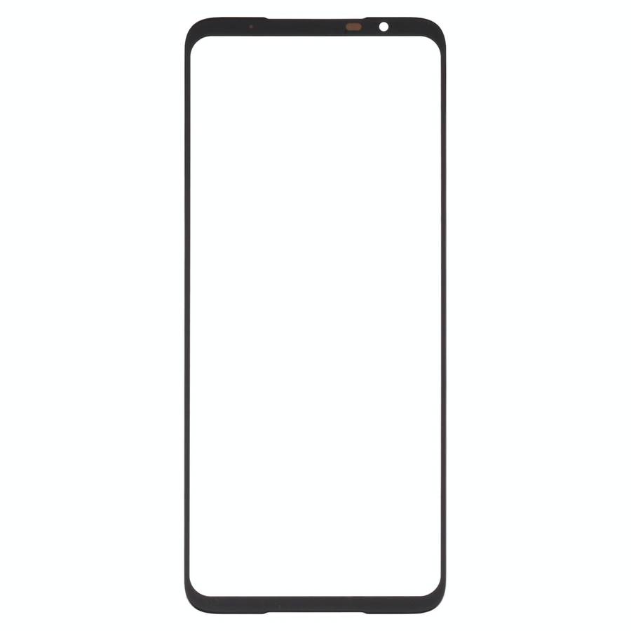 For Asus ROG Phone 6 Pro Front Screen Outer Glass Lens with OCA Optically Clear Adhesive (Black)