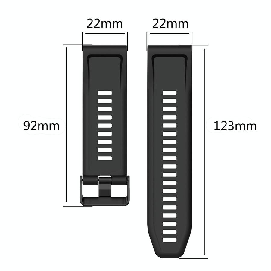 For Garmin Approach S62 22mm Horizontal Texture Silicone Watch Band with Removal Tool(Grey)