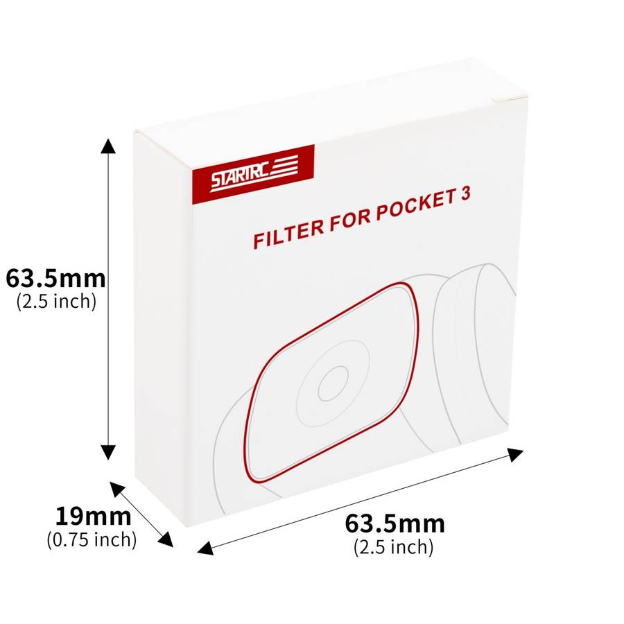 For DJI OSMO Pocket 3 STARTRC 1/4 Black Mist Filter