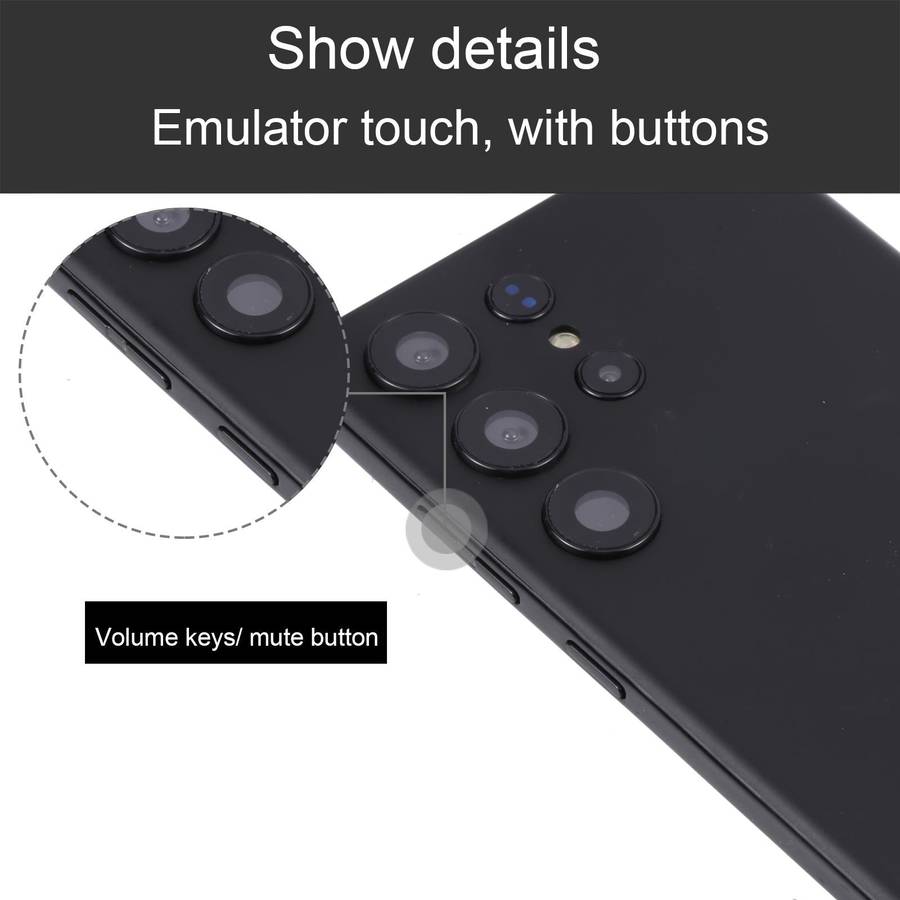 For Samsung Galaxy S23 Ultra 5G Black Screen Non-Working Fake Dummy Display Model(Black)