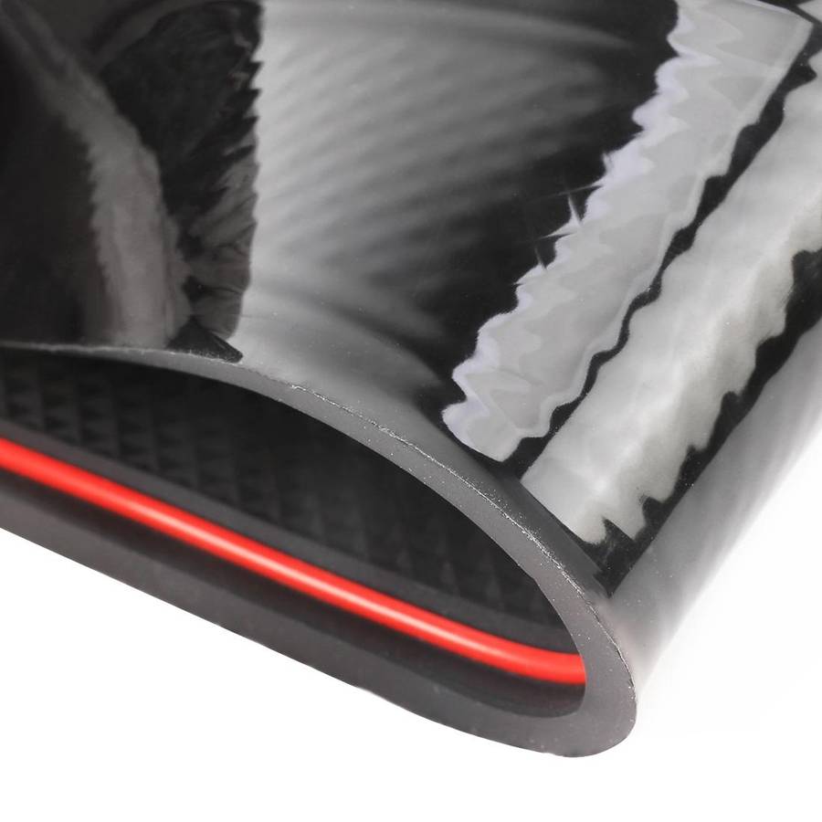 Car Water Cup Gate Slot Mats Plastic Red Anti-Slip Interior Door Pad for Mazda CX-3 2018