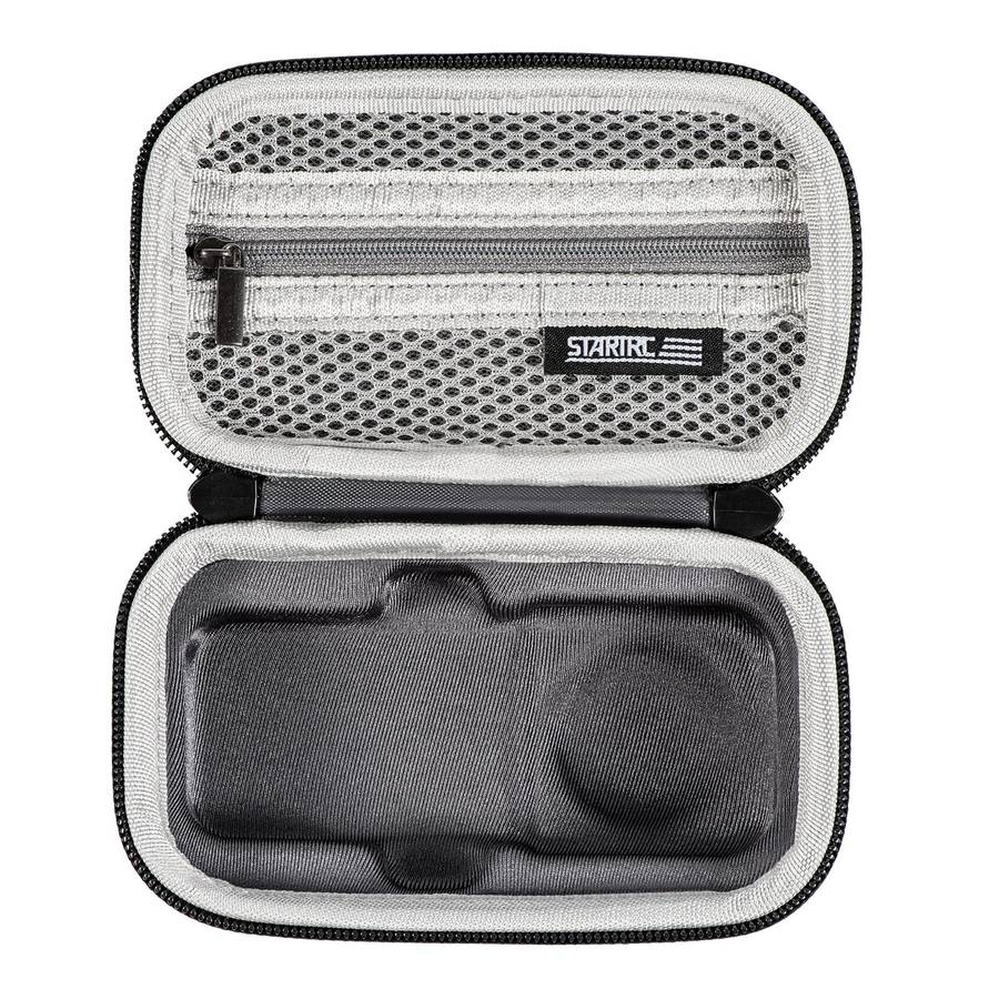For Insta360 One X3 STARTRC Camera Carry Case with Carabiner & Strap(Black)