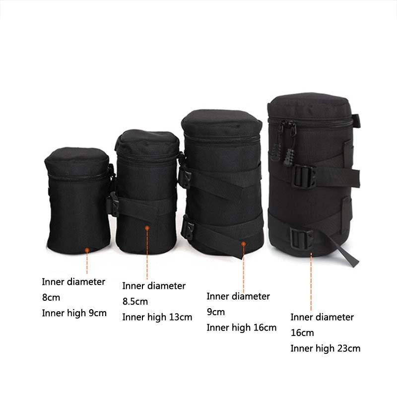 5603 Wear-Resistant Waterproof And Shockproof SLR Camera Lens Bag, Size: M(Black)