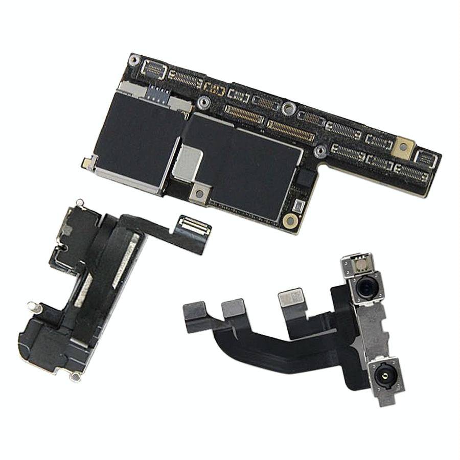 For iPhone X 256G Original Unlocked Mainboard Single SIM E-SIM US Version with Face ID