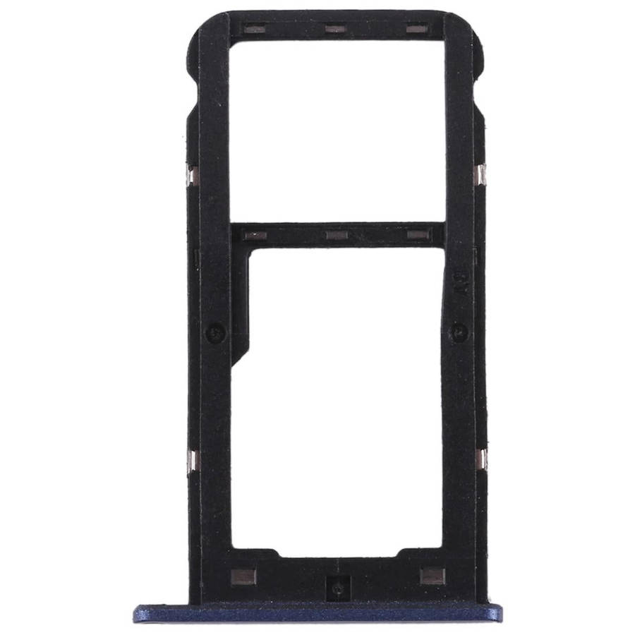 SIM Card Tray + SIM Card Tray / Micro SD Card for Huawei Enjoy 7 (Blue)