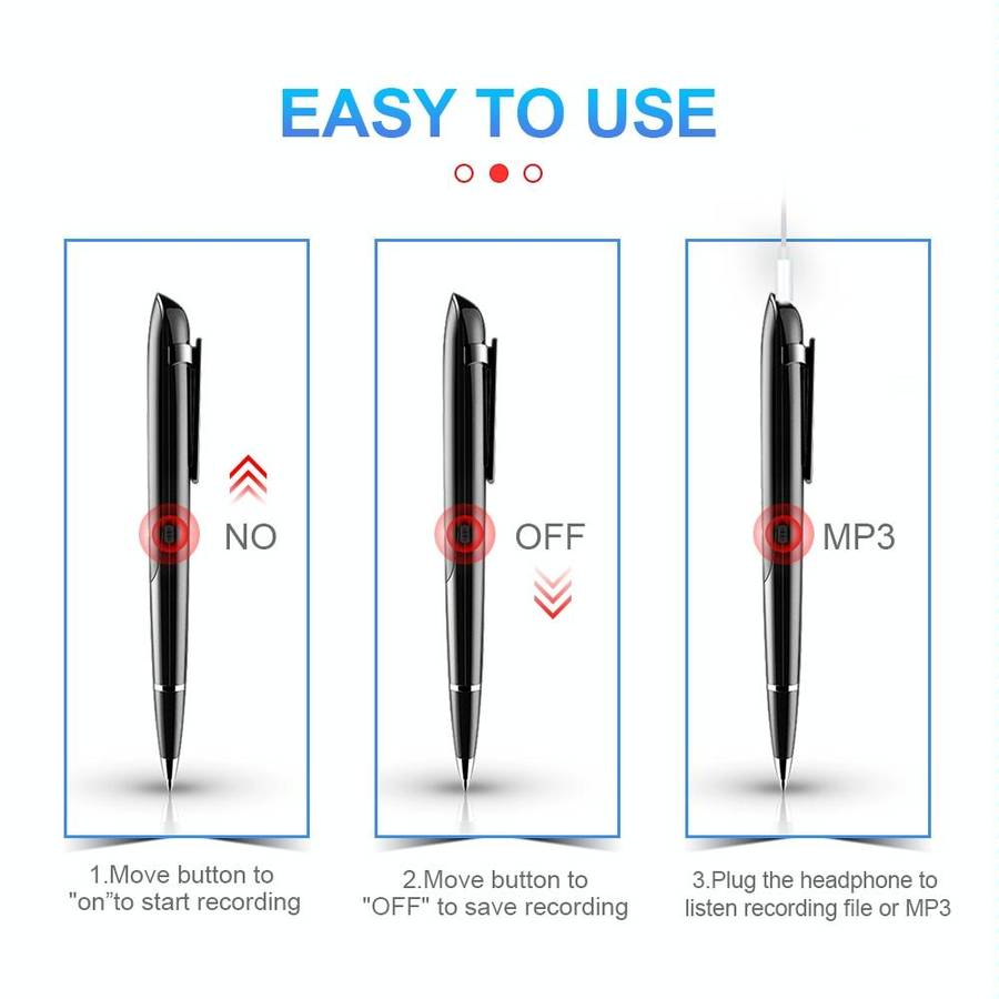 Q9 AI Intelligent High-definition Noise Reduction Conference Recording Pen Voice Control Recorder...