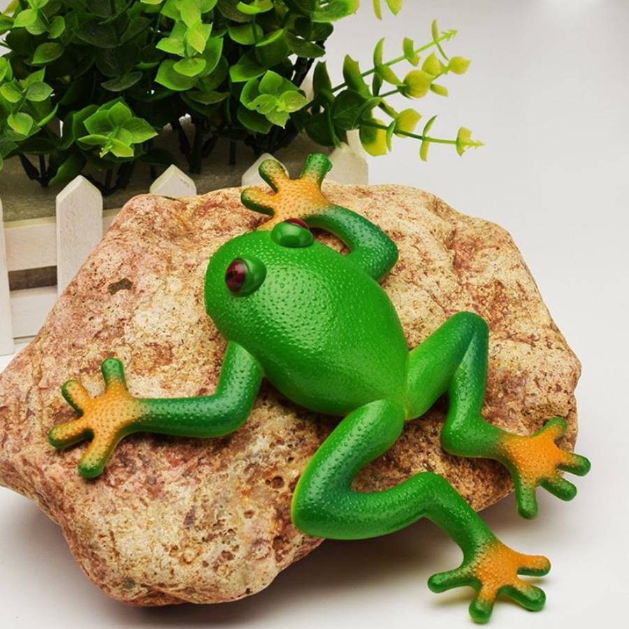 Simulation Frog Model Soft Fake Frog Creative Trick Frog