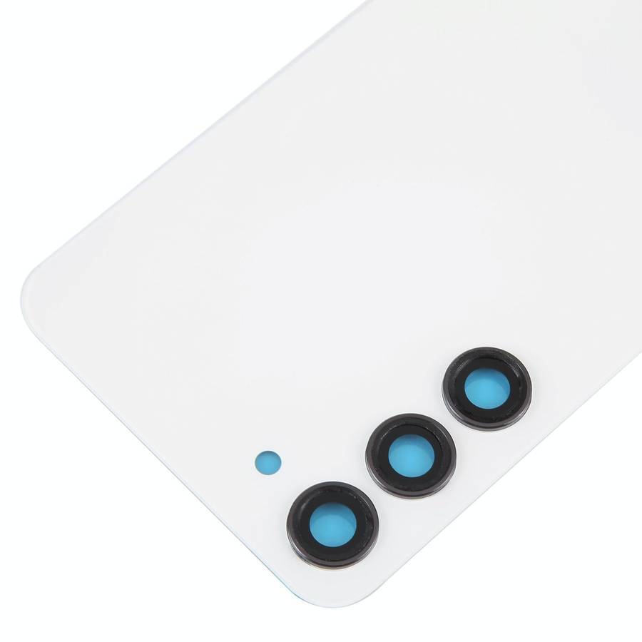 For Samsung Galaxy S23+ SM-S916B OEM Glass Battery Back Cover with Camera Lens Cover(White)