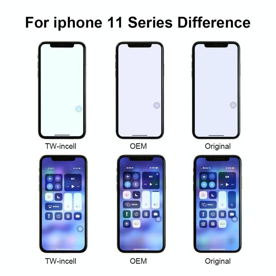 JK TFT LCD Screen for iPhone 11 with Digitizer Full Assembly(Black)