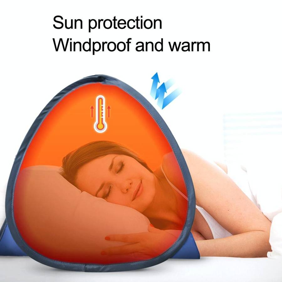 Indoor and Outdoor Automatic Quick Opening Sunshade Headrest Tent, Size: M 70x50x45cm(Watermelon)