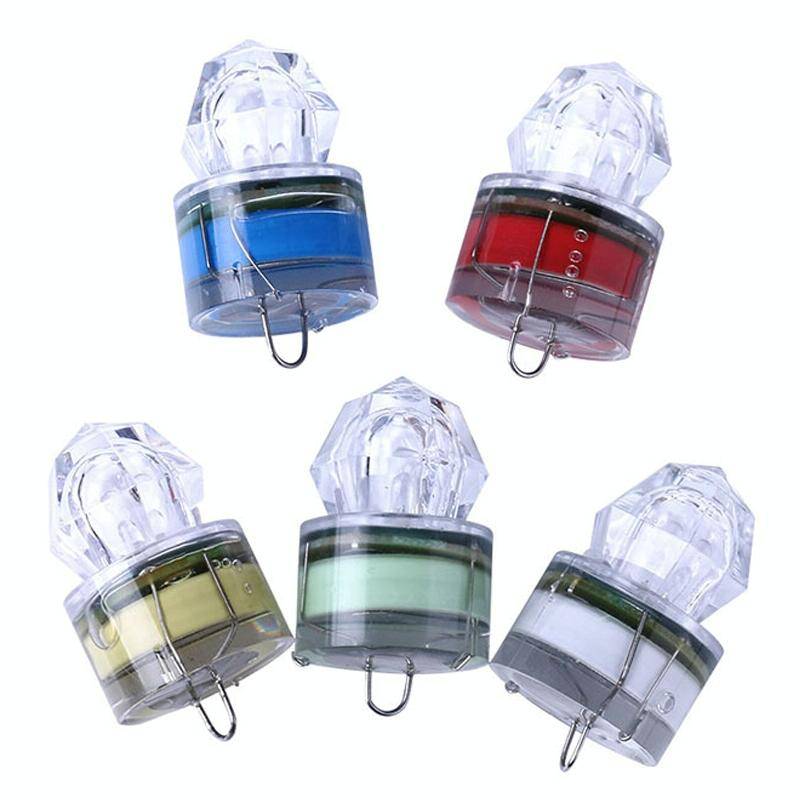 Deep Sea Night Fishing Diamond LED Flashing Light / Under Water Attract Fish Bait Lure Lamp (Rand...