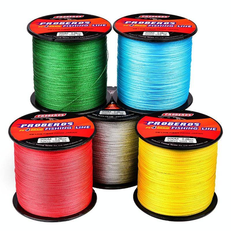 PROBEROS 4 Edited 300M Fish Line, Line number: 6.0 / 60LB(Grey)
