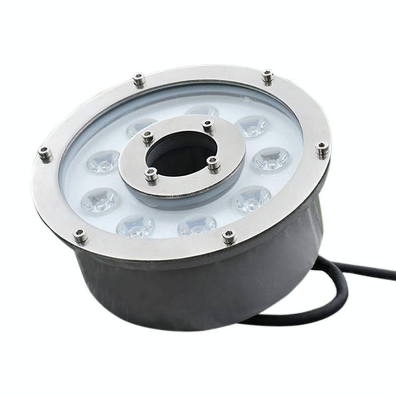 6W Landscape Colorful Color Changing Ring LED Aluminum Alloy Underwater Fountain Light(Colorful)