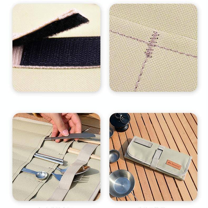 ShineTrip Outdoor Camping Tableware Storage Bag Oxford Cloth Camping Rack Meal Bag
