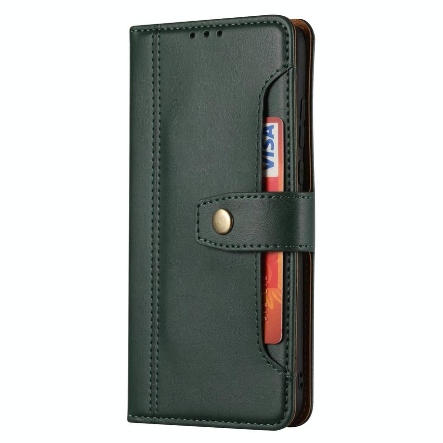 For Huawei P30 Lite Calf Texture Double Fold Clasp Horizontal Flip Leather Case with Photo Frame ...