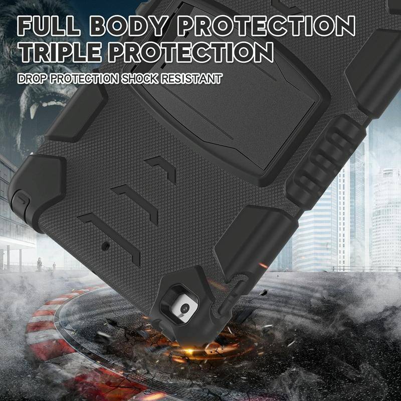 For iPad 10.2 2021 / 2020 / 2019 3-Layer Protection Screen Frame + PC + Silicone Shockproof Combi...