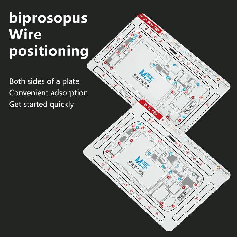 For iPhone 14 Pro MaAnt Double-sided Screw Positioning Flexible Soft Magnetic Pad