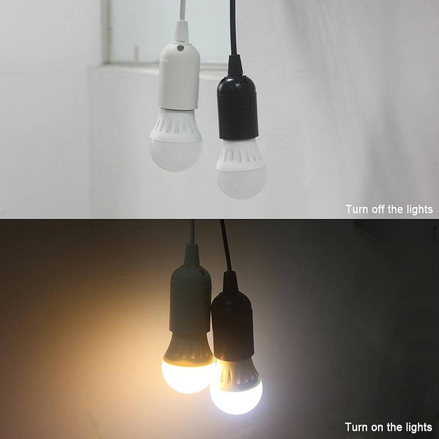 E27 Wire Cap Switch Lamp Holder Chandelier Power Socket with 1.2m Extension Cable, AU Plug(White)