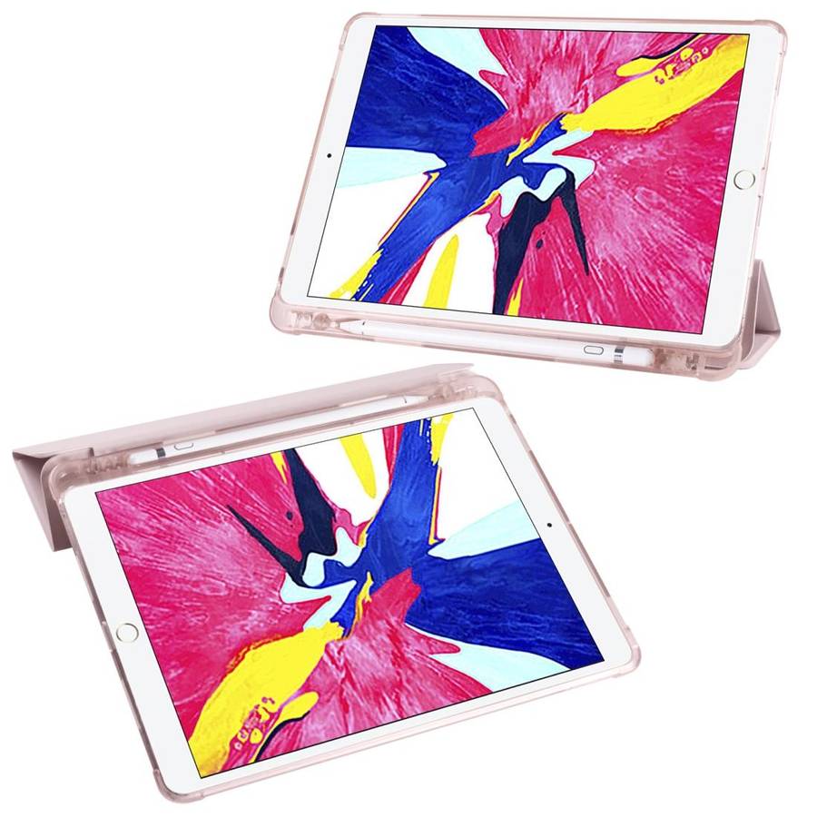 For iPad Pro 10.5 inch / Air 3 10.5 inch 3-folding Horizontal Flip PU Leather + Shockproof TPU Ca...