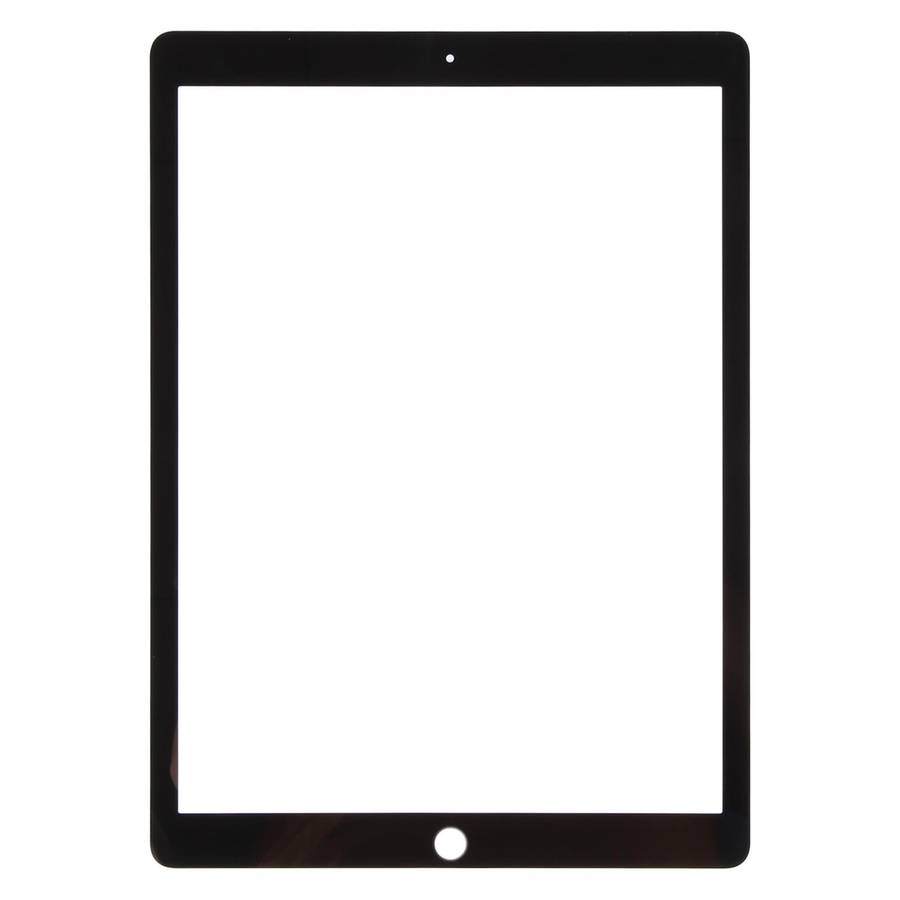 For iPad Pro 12.9 2017 Front Screen Outer Glass Lens with OCA Optically Clear Adhesive(Black)