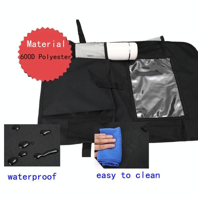 Car Seatback Organiser Storage Hanging Bag(Black)