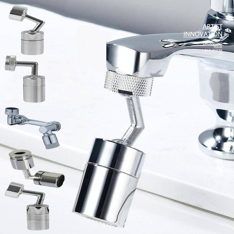 Universal Faucet Splash Guard Faucet Extender Connector, Specification: Inner Teeth+Outer Teeth U...