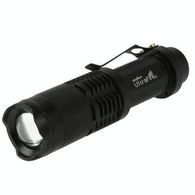UltraFire Focus Flashlight, 3 Mode, Cree XM-L T6 LED, White Light, Luminous Flux: 700lm, Length: ...