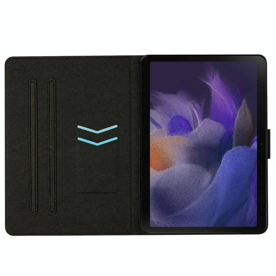 For Samsung Galaxy Tab A9 Stitching Solid Color Smart PU Tablet Case with Sleep / Wake-up Functio...
