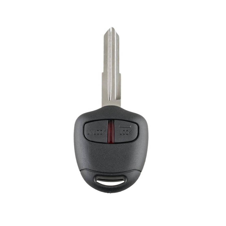 For MITSUBISHI 2 Buttons Intelligent Remote Control Car Key with 46 Chip & Battery & Right Slot, ...
