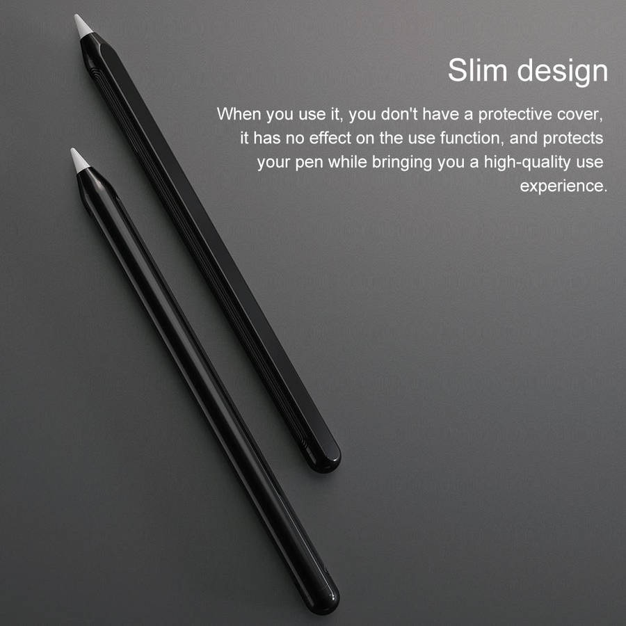 For Apple Pencil 2 Stylus Touch Pen Protective Cover(Black)