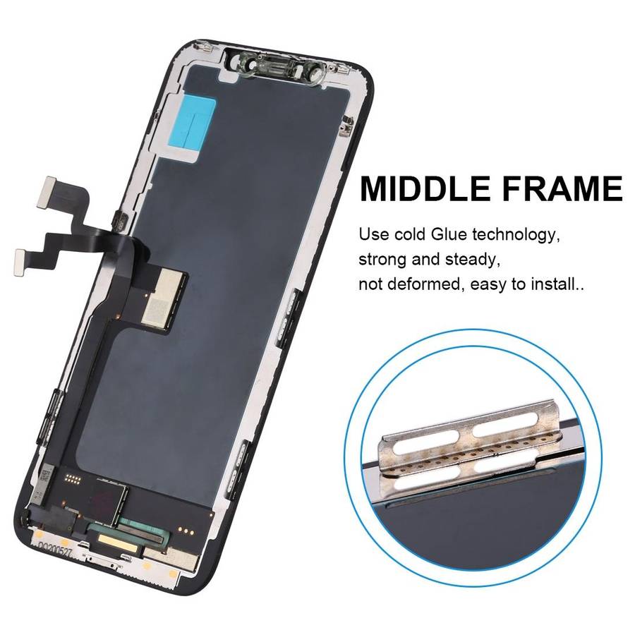 incell TFT Material Digitizer Assembly(LCD + Frame + Touch Pad) for iPhone X(Black)